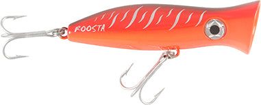 Halco Roosta Popper 80 Casting 3.2In 1/4Oz Red Tiger