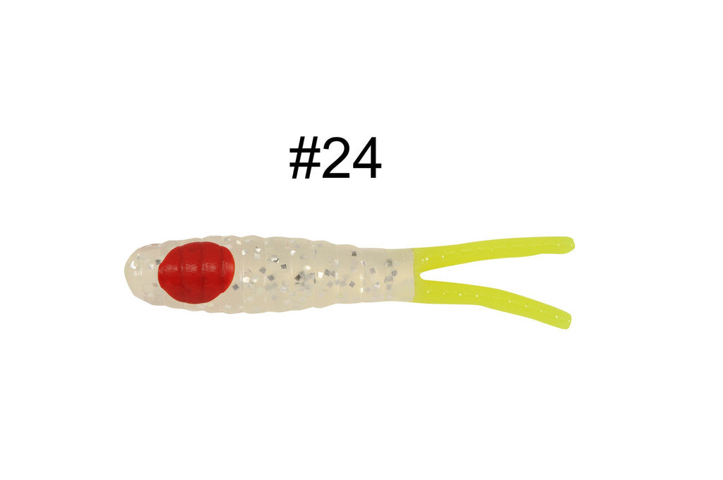 H & H Twin Tail 3In 10Pk Clear Glit/Chat