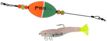H & H Titanium Tko Float Rig Oval 1/4Oz Shrmp/Open Nt