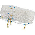 H & H Nylon Trotline 150Ft W/25 Swivels-Hooks