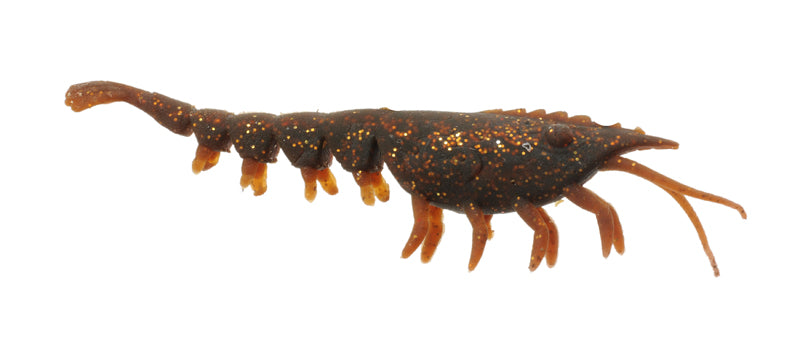 A Band Of Anglers Floating Natural Shrimp 4In 3Pk 1Hk-Rootbeer