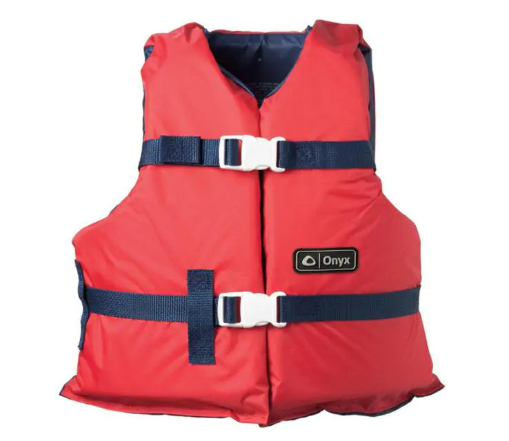 Kent Watersports Deluxe Life Vest Youth Red/Navy 50-90Lbs