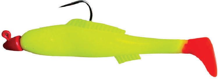 H & H King Cocahow Minnow Jig 6In 1Oz Opaque Chart/Ft