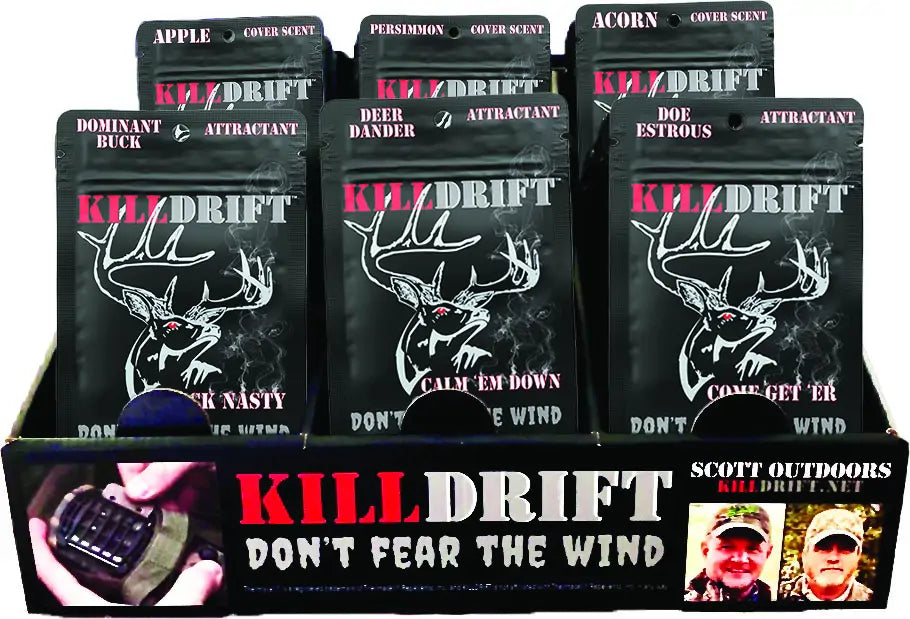 Kill Drift Heated Scent Pad Display  72Pks