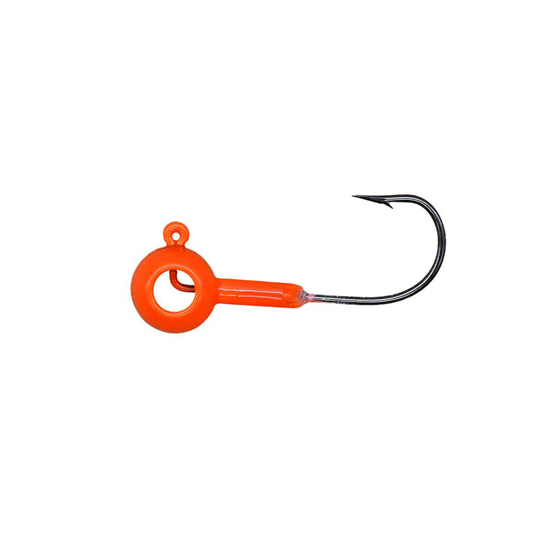 Leland Eyehole Round Jigheads 1/8Oz 5Pk Orange