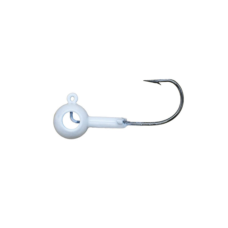 Leland Eyehole Round Jigheads 1/8Oz 5Pk White