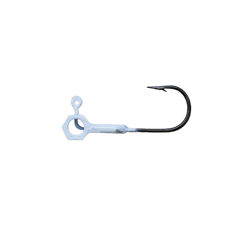 Leland Eyehole Hammer Jighead 1/16Oz 5Pk White