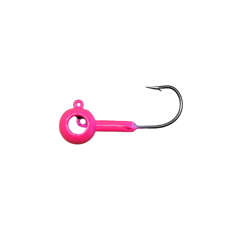 Leland Eyehole Round Jigheads 3/16Oz 5Pk Pink