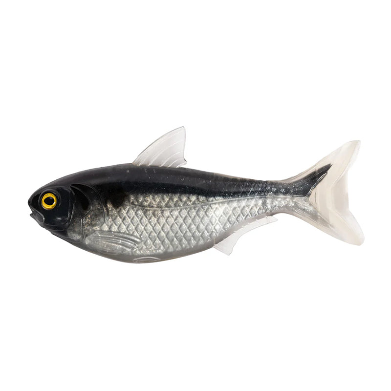 Live Target Shad Swim Bait Unrigged 4.5In 3Pk Black/Silver