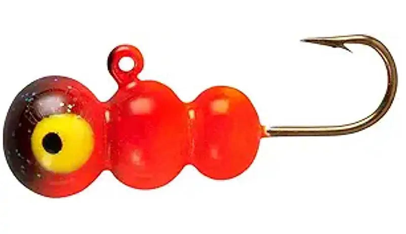Lindy Tungsten Ice Worm Sinker Brwn/Org #10 Hook