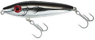 Mirrolure She Pup Surface Walker 3.5In 9/16Oz Chrome/Blk