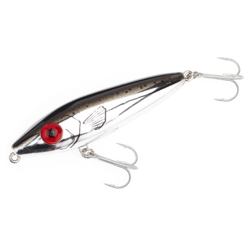 Mirrolure She Dog Surface Walker 4In 3/4Oz Chrome/Black