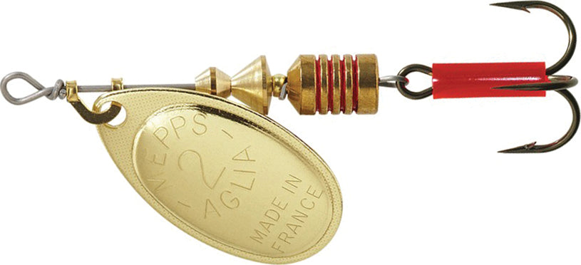 Mepps Aglia Plain Treble 1/6Oz Gold