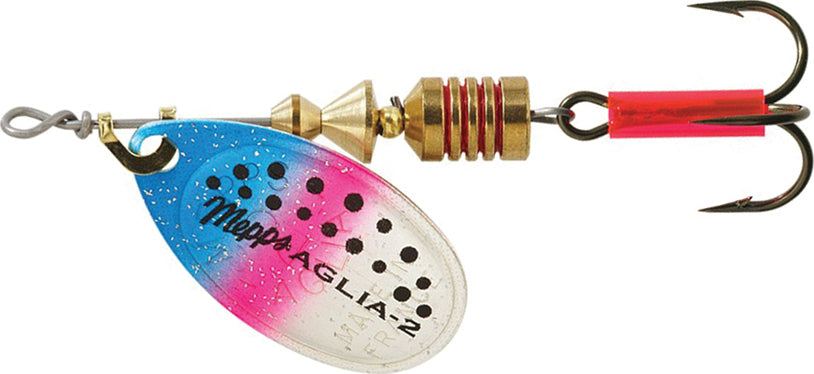 Mepps Aglia Plain Treble 1/6Oz Rainbow Trout