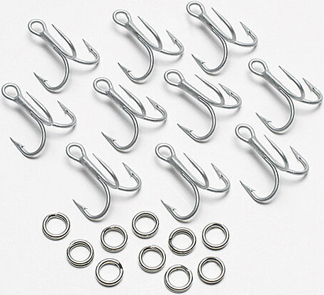 Mirrolure Replacement Hook Kit Perm Steel 20Pc #4 Hk/Sr