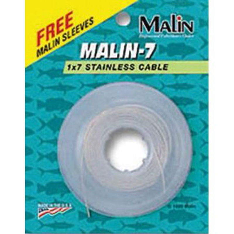 Malin Seven Strand Stain Wire Clear 60Lb 30Ft