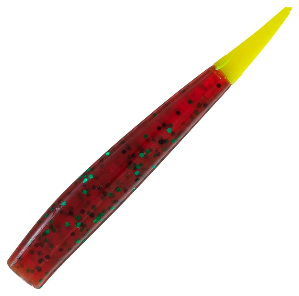 Mirrolure Lil John Soft Bait 3.75In 8Pk Pump Grn/Cht