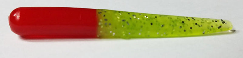 Muddy Water Baits Crappie Bait 2In 12Pk Red/Chartreuse