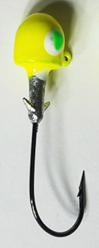 Muddy Water Baits Crappie Jigheads 1/4Oz 5Pk Flo Yellow