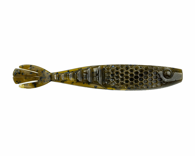 Netbait Hextek Whip Tail Shad 4.5In 7In Green Pumpkin
