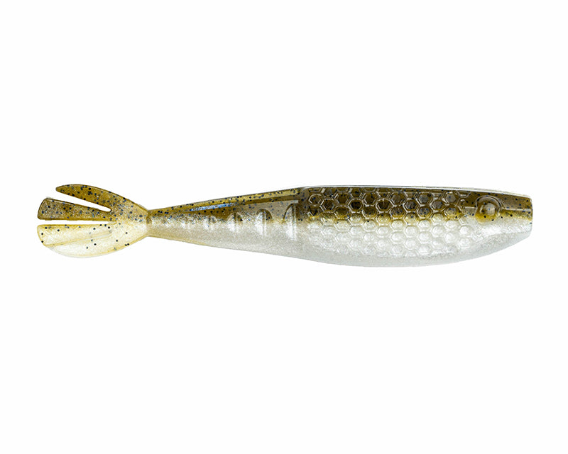 Netbait Hextek Whip Tail Shad 4.5In 7In Green Pumpkin