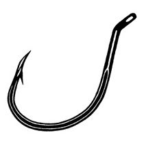 Owner Ssw Cutting Point Hook Black Chrome 4/0 6Pk