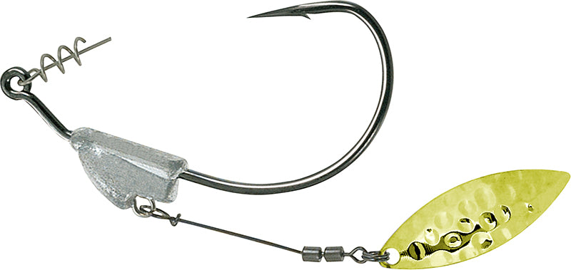 Owner Beast Flash Swim Twstlck W/Cen Pin 5/0 1/4Oz G/W