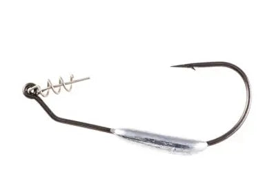 Owner Twistlock Wgtd Worm Hook W/Cen Pin 3Pk