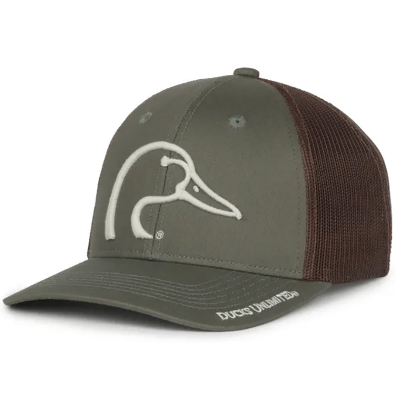 Outdoor Cap 6-Panel Logo Cap Du Olive/Brown 1Sz