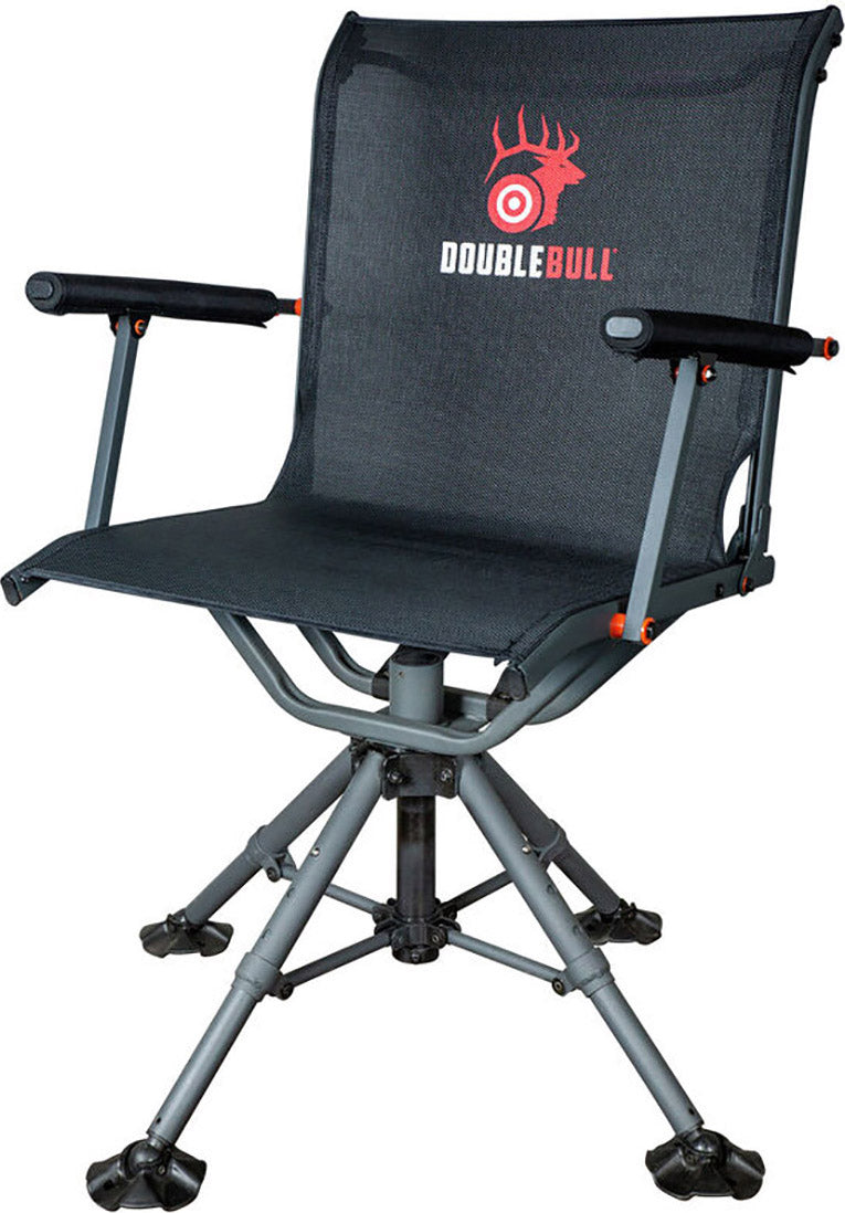 Primos Double Bull Swivel Chair 4-Leg Black 360 Swivel