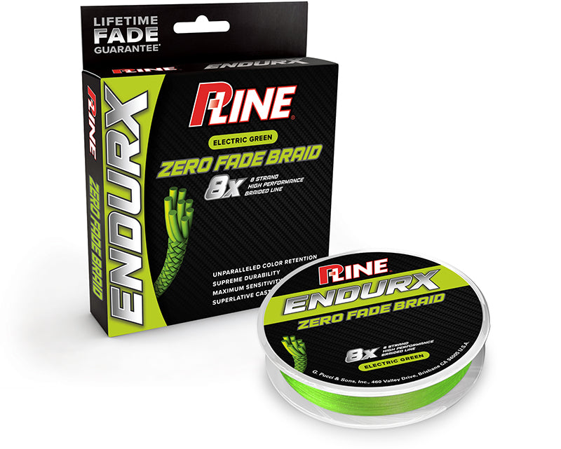 P-Line Endurx No Fade Braid Electric Green 150Yd 20L