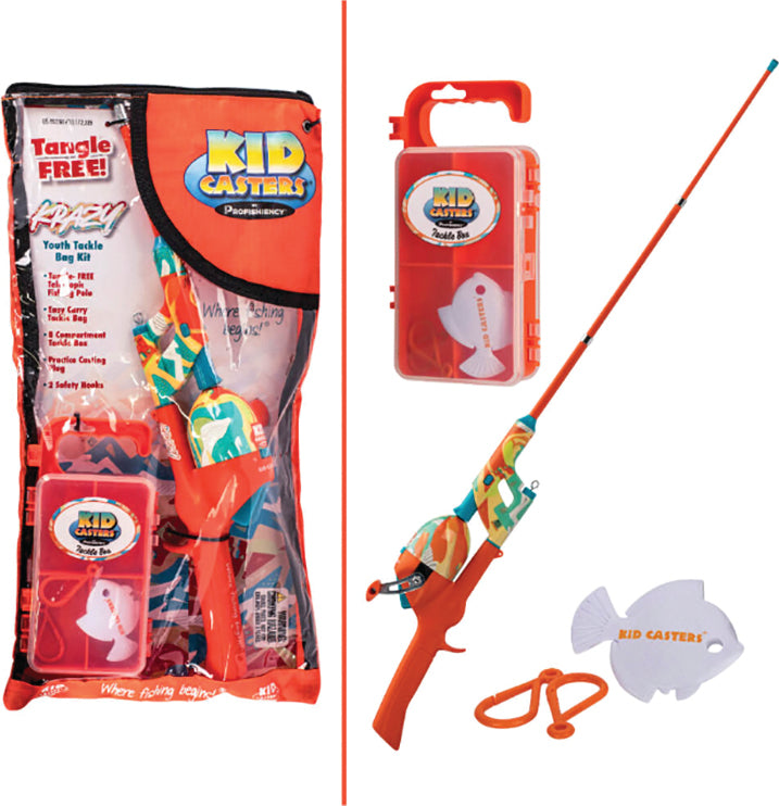 Profishiency Krazy Tangle-Free Combo Spincast 28In W/Tckl Bag