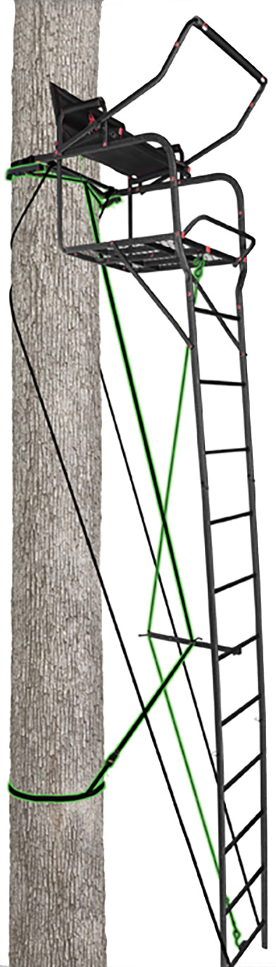 Primal Vantage Dlx Ladder Stand 1-Man X-Wide 17Ft