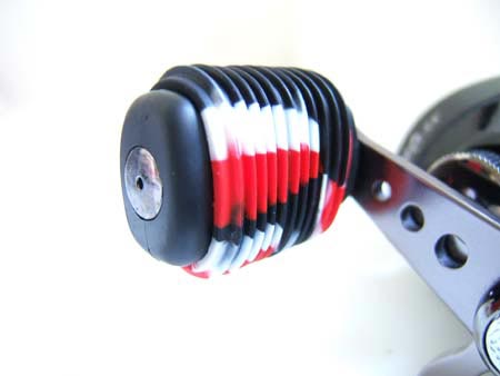 Reel Grip Handle Knob Grips 2Pk Red/White/Black