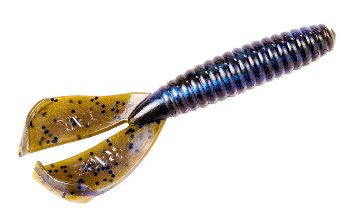Strike King Rage Tail Menace Grub 4In 8Bg Blue Craw