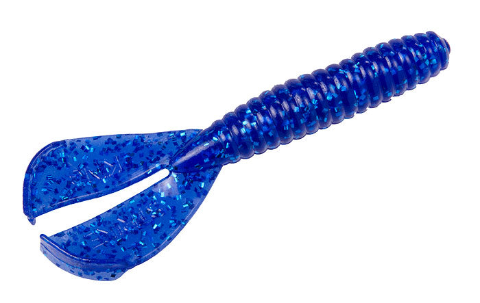 Strike King Rage Tail Menace Grub 4In 8Bg Blue Sapphire