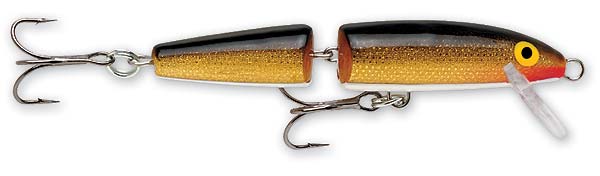 Rapala Jointed Floating Minnow 4.38In 5/16Oz Gold/Blk