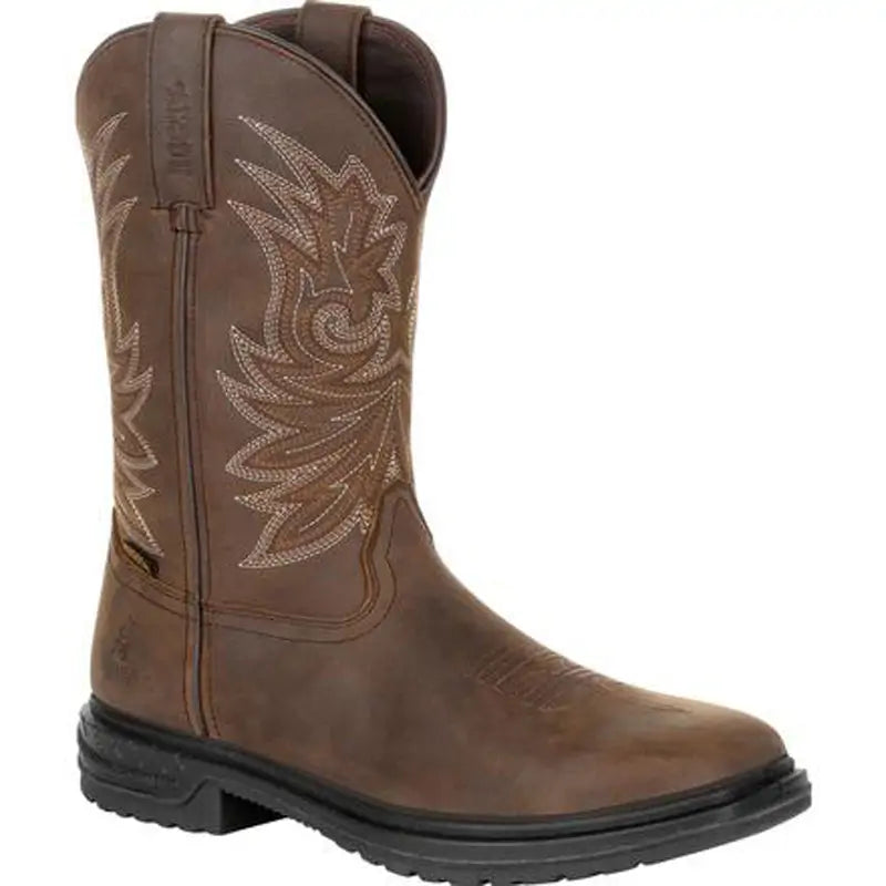 Rocky Brands Worksmart Boots Brwn Leather