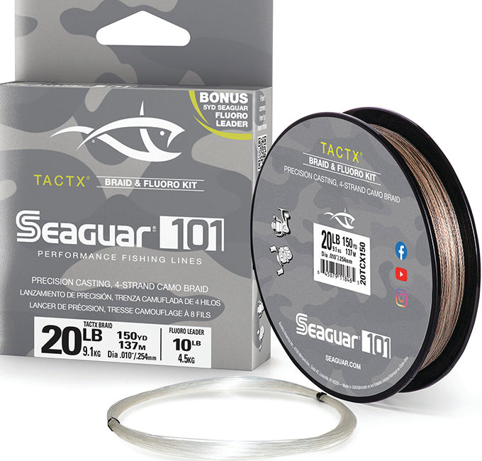 Seaguar 101 Tactx Braid Line Camo 20Lb 150Yd