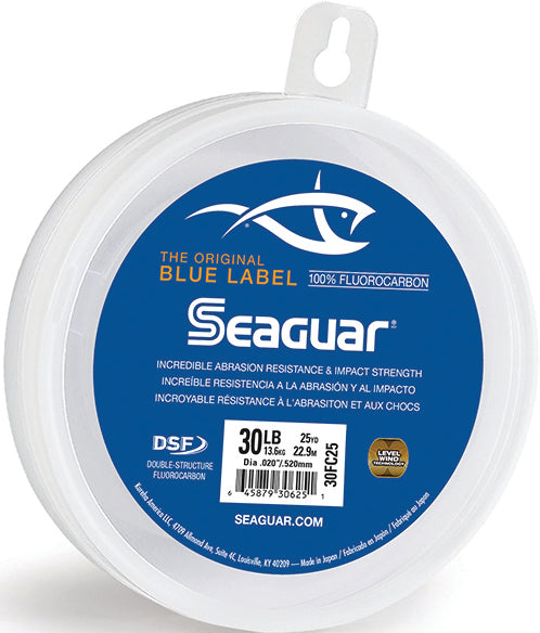 Seaguar Blue Label Fluoro Leader Fluoro Clear 30Lb 25Yd