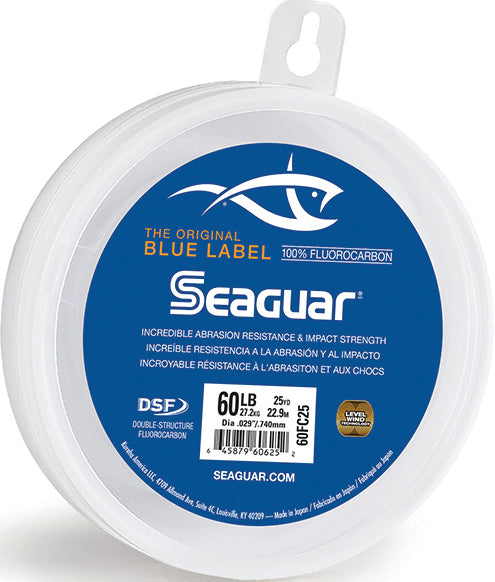 Seaguar Blue Label Fluoro Leader Fluoro Clear 60Lb 25Yd