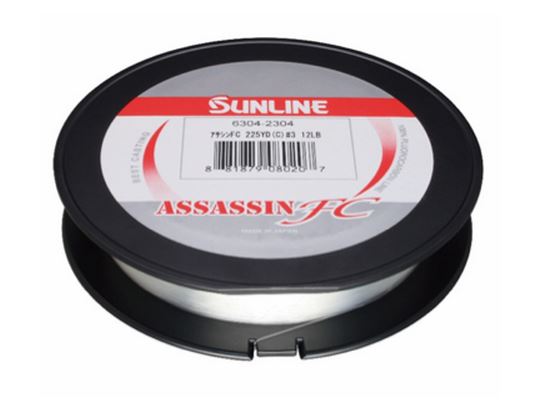 Sunline Assassin Fluorocarb Line Clear 25Lb 225Yd