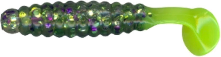 Charlie Brewers Crappie Grub 1.5In 18Pk Mardi Gras