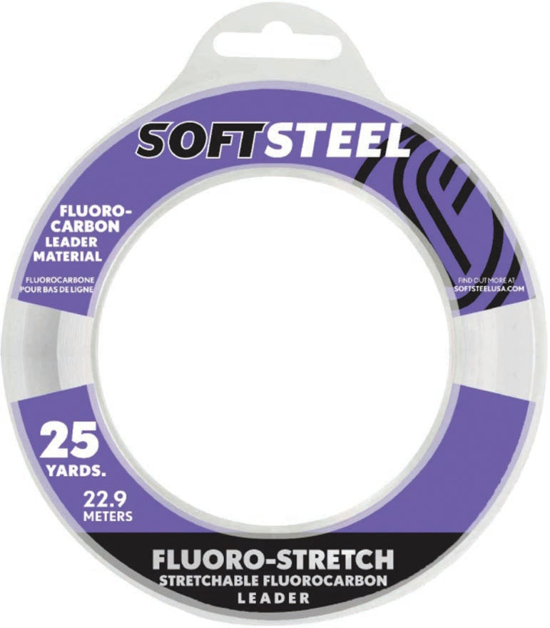 Soft Steel Soft Steel Fluoro Leader Stretch Clear 20Lb 25Yd