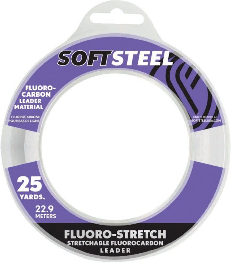Soft Steel Soft Steel Fluoro Leader Stretch Clear 25Lb 25Yd