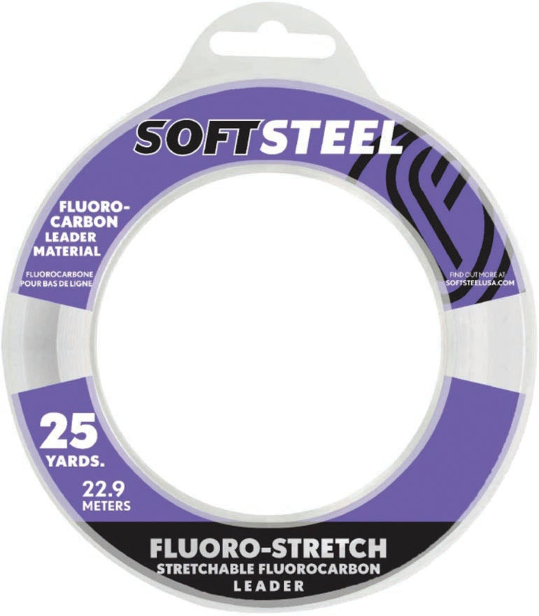Soft Steel Soft Steel Fluoro Leader Stretch Clear 30Lb 25Yd