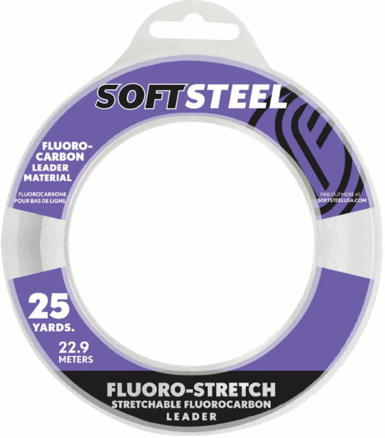 Soft Steel Soft Steel Fluoro Leader Stretch Clear 50Lb 25Yd
