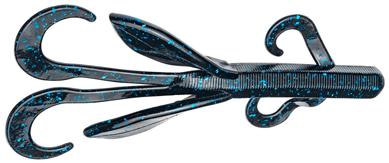 Strike King Game Hawg Creature Bait 4In 8Bg Black/Blue Fleck