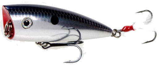 Strike King Kvd Splash Popper 3In 1/2Oz Chrome Blue