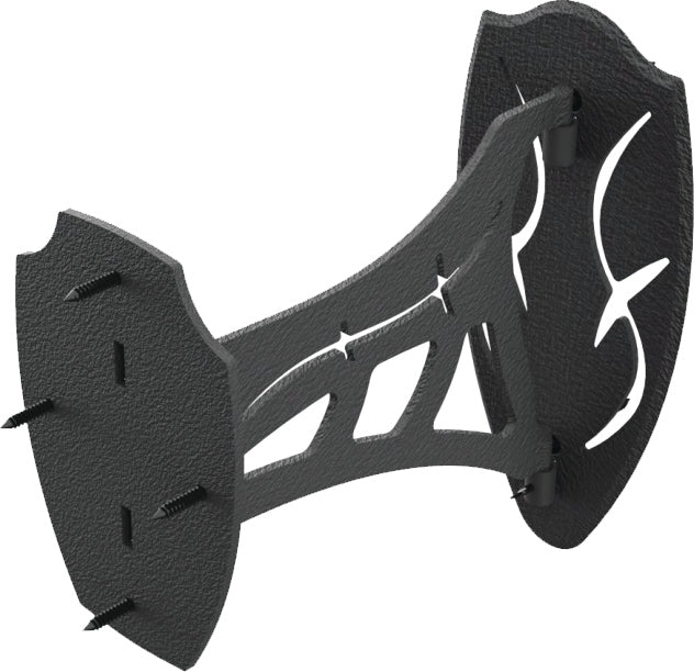 Skull Hooker Shoulder Mount Single Black